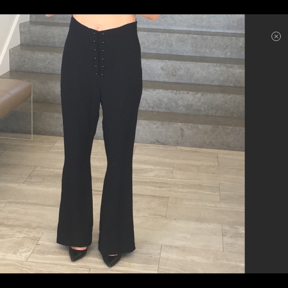 PROENZA SCHOULER high-waist black pant, Sz XXS